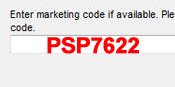 Enter Marketing Code Step Three