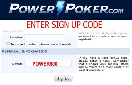Power Poker Bonus Code Power Poker Bonus Code