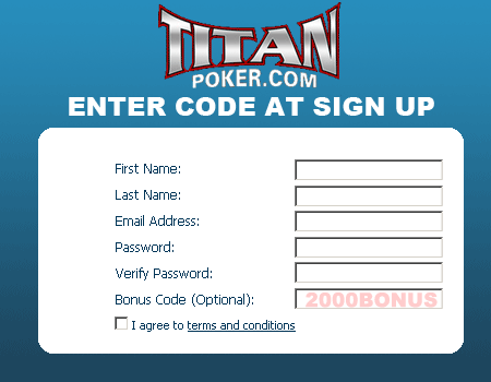 Titan Poker Bonus Code Titan Poker Bonus Code
